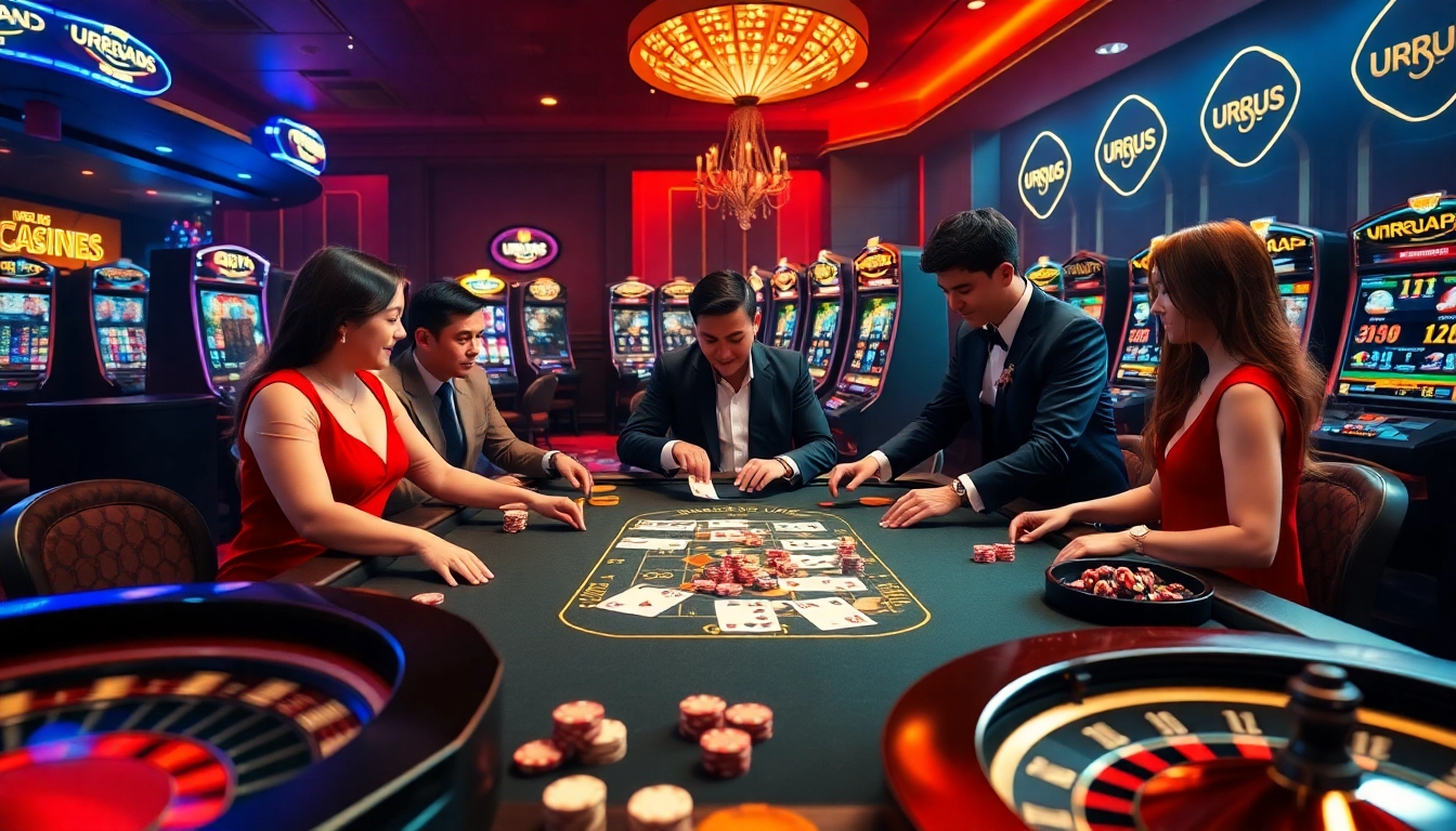Experience the thrill of winning at urus99 online casino with vibrant games, cards, and chips.