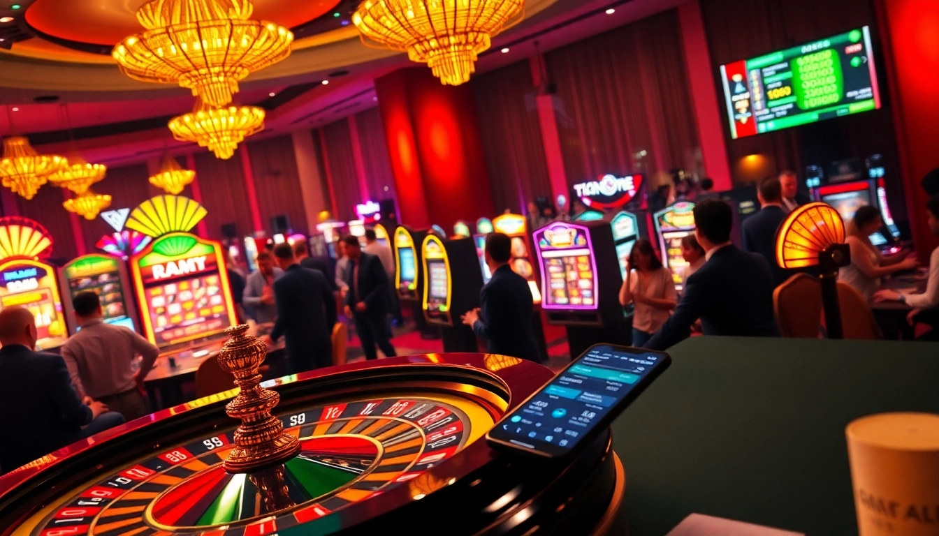 Kèo nhà cái enhances the thrill of betting, showcasing players at a lively roulette table in a vibrant casino atmosphere.